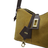 Istanbul Leather Bag Green | AIKA