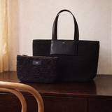 Yeni AIKA Myra Rafya Çanta ve Clutch Siyah