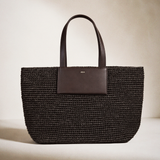 Yeni AIKA Myra Rafya Çanta ve Clutch Kahverengi