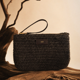 Yeni AIKA Myra Rafya Çanta ve Clutch Kahverengi