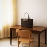 Yeni AIKA Myra Rafya Çanta ve Clutch Kahverengi