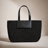 Yeni AIKA Myra Rafya Çanta ve Clutch Siyah